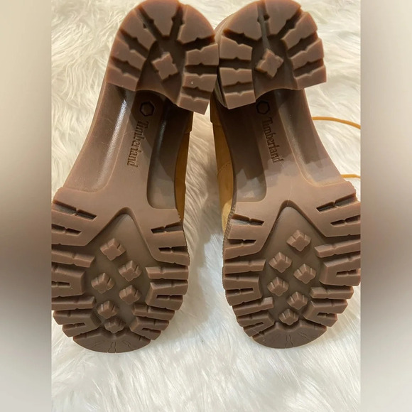 SOLD Timberland Women's Lana High Heel Wheat Leather Boots Size 9 - Picture 8 of 16